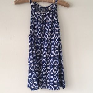Old Navy sleeveless blue and white Sz L